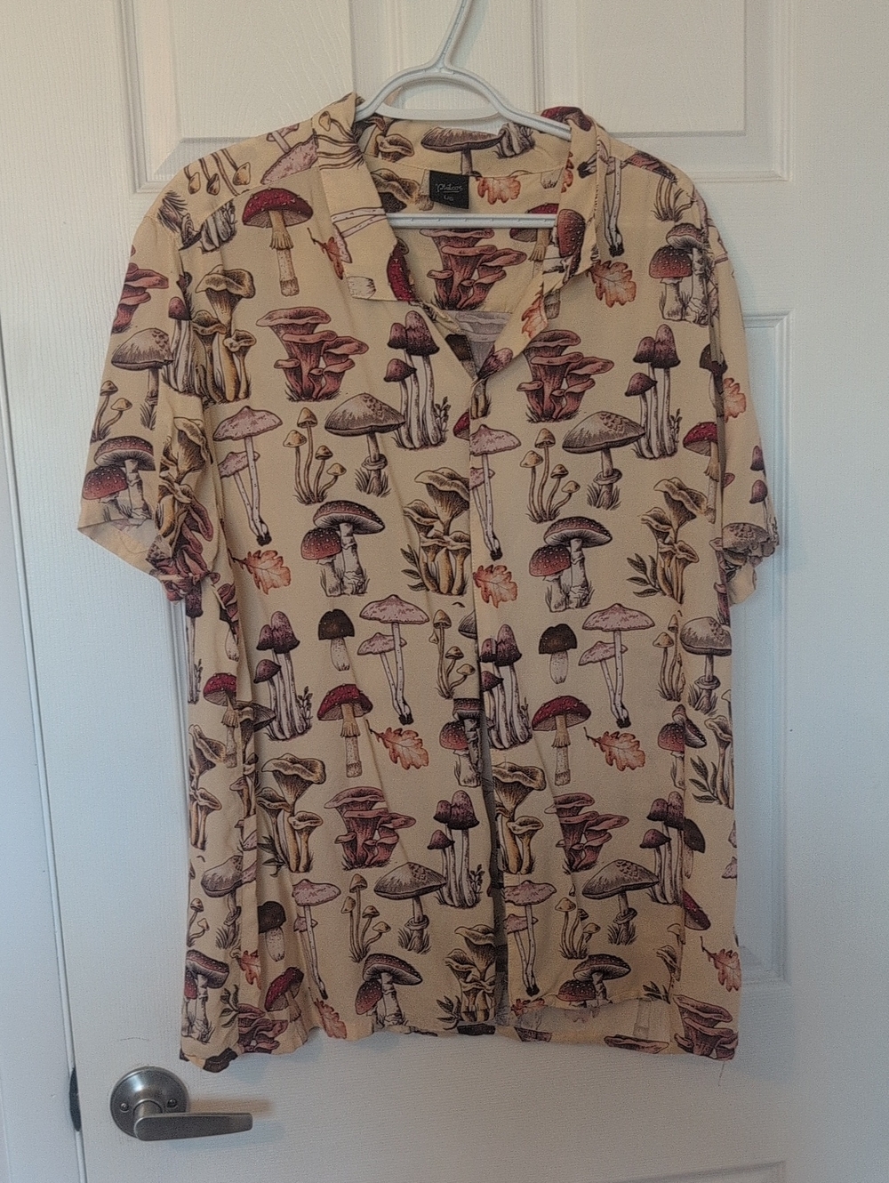 Men's Mushroom Button Up Shirt